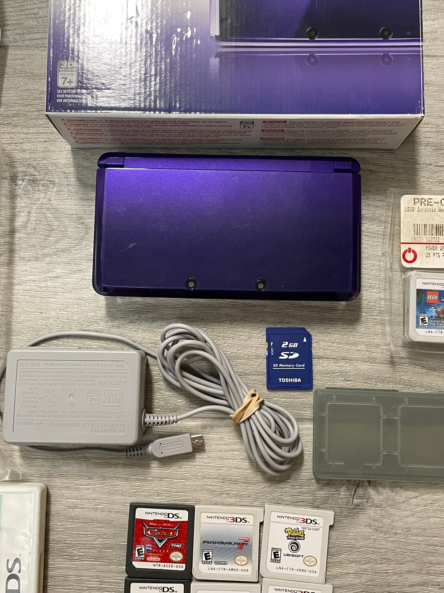 Nintendo 3ds Midnight Purple In Great Condition USA Complete In Box CIB USA