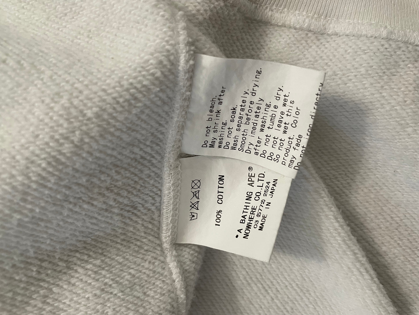 [XL] Bape White Aoyama Camo Shark Hoodie