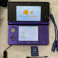 Nintendo 3DS Midnight Purple Handheld Console With 8 Games