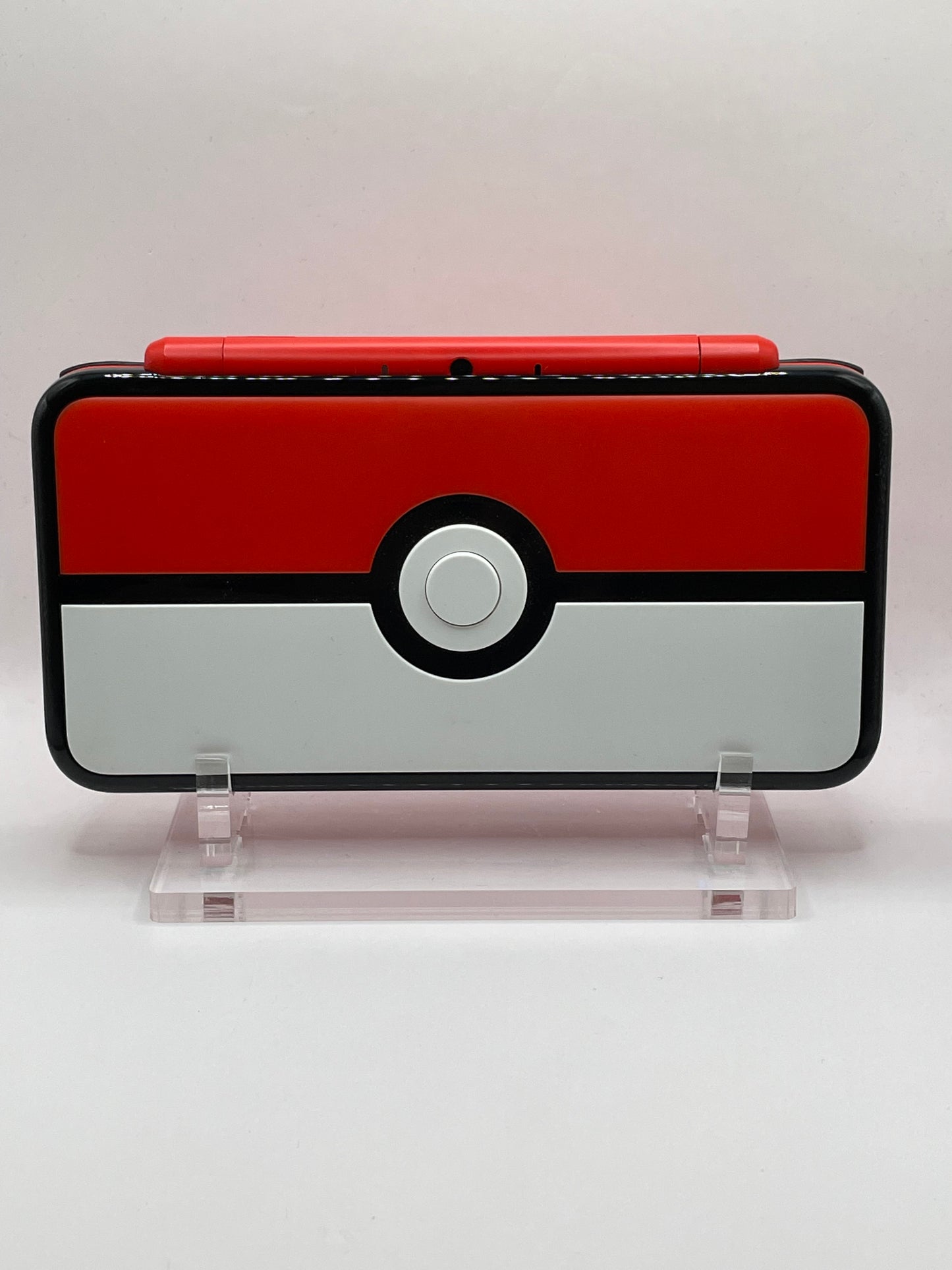 Modded Nintendo 2DS XL Pokeball Edition With Games, Charger, And Stylus