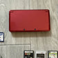 Nintendo 3ds Flame Red Very Good Condition USA With Original Box  USA LOT
