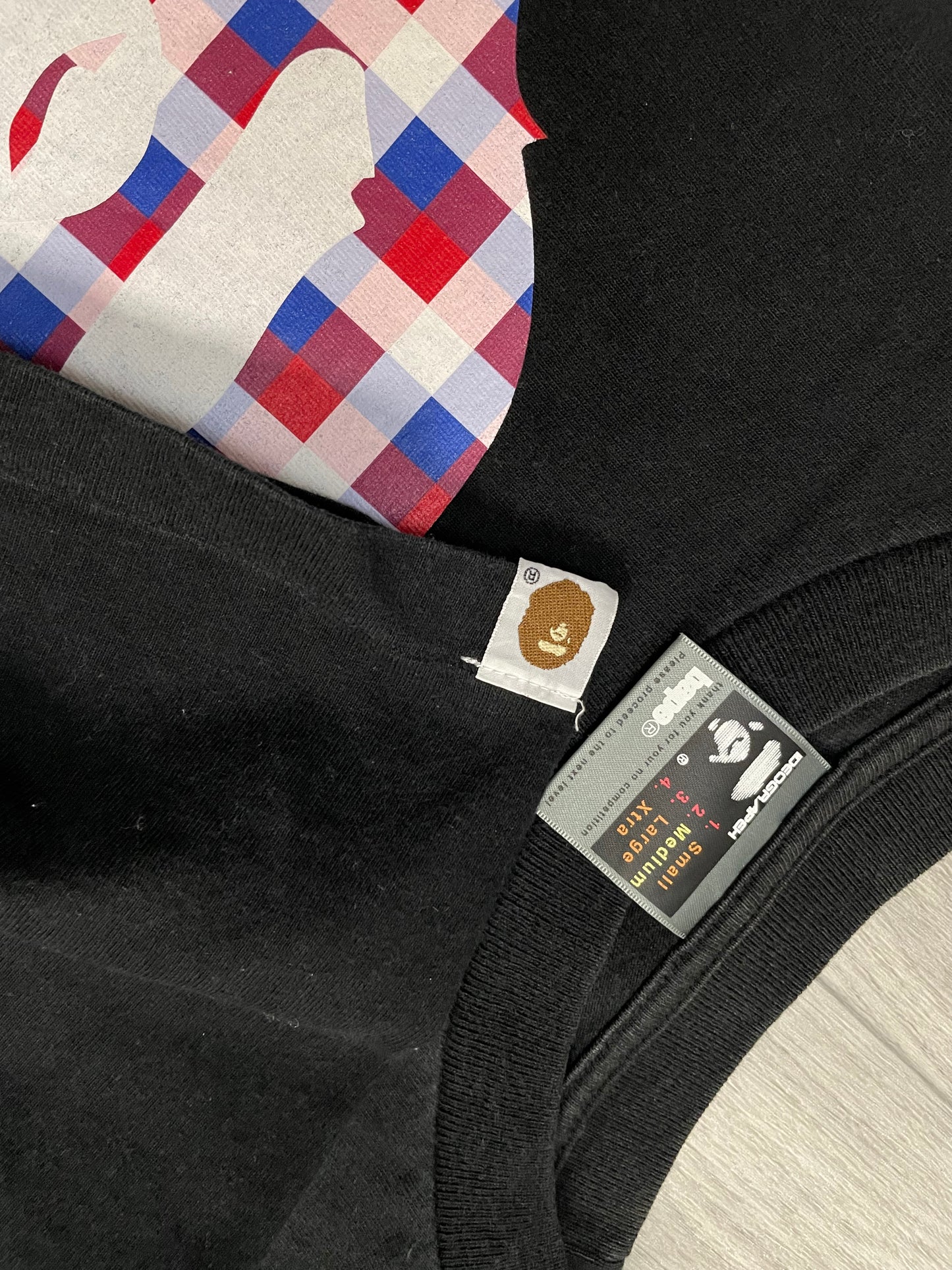 [M] OG NIGO BAPE Checkered App Tee