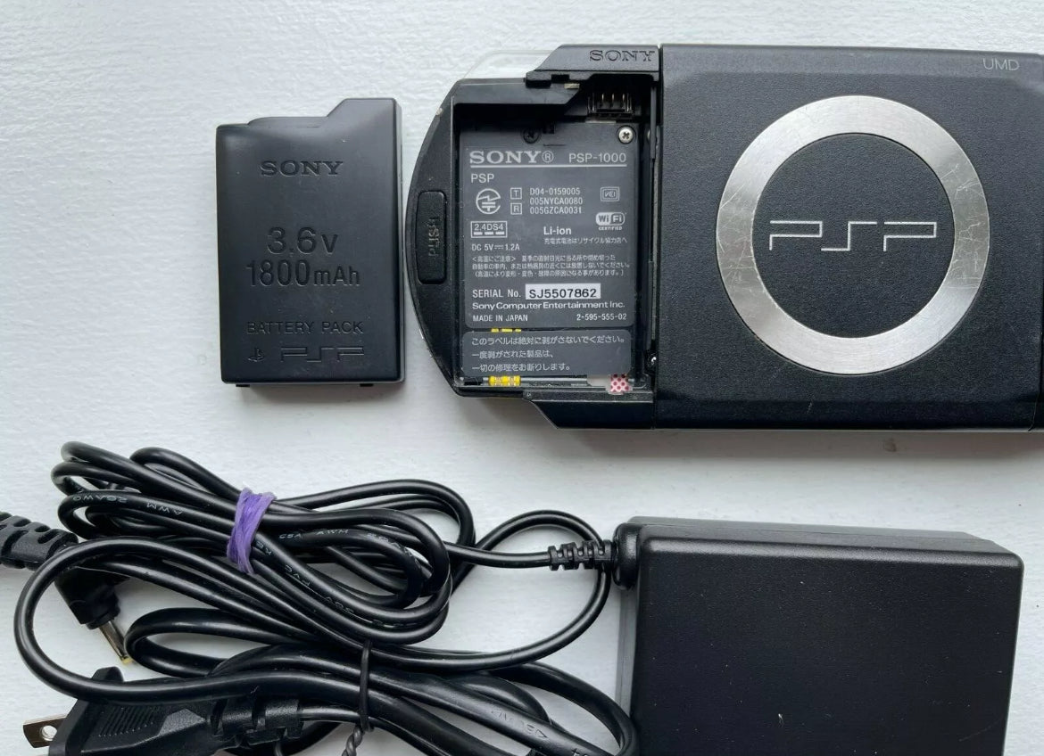 Sony PSP Black + Charger Good Condition OEM