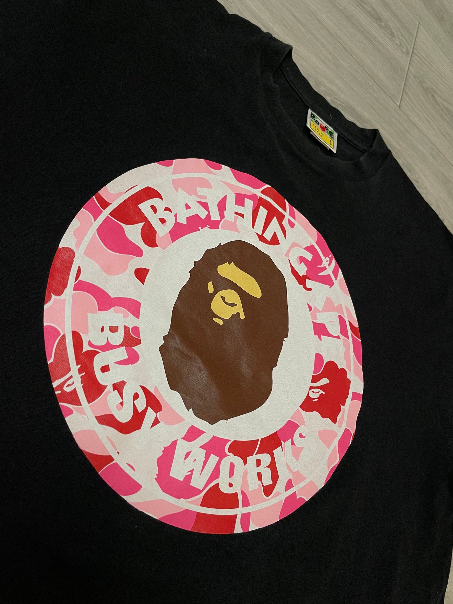 [L] BAPE ABC Camo Single Color Busy Works Tee