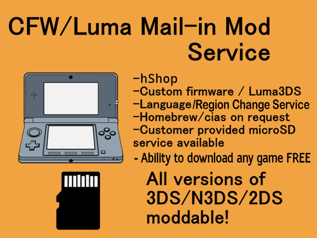 Professional Mail-In Service for Nintendo 3DS